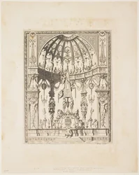 De Satyr Begrafenis uit een serie ontwerpen voor decoratieve panelen, 1670-80